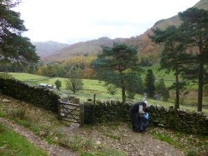 Near the bottom of Grisedale