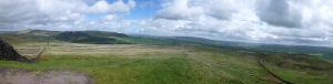Panorama from the bench near the top of Sharp Haw
