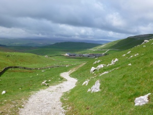 Looking down towards Settle from the high point of the day