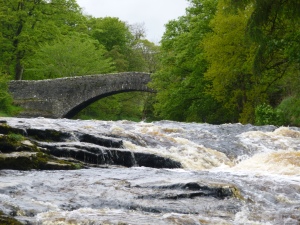 The packhorse bridge at Stainforth Force